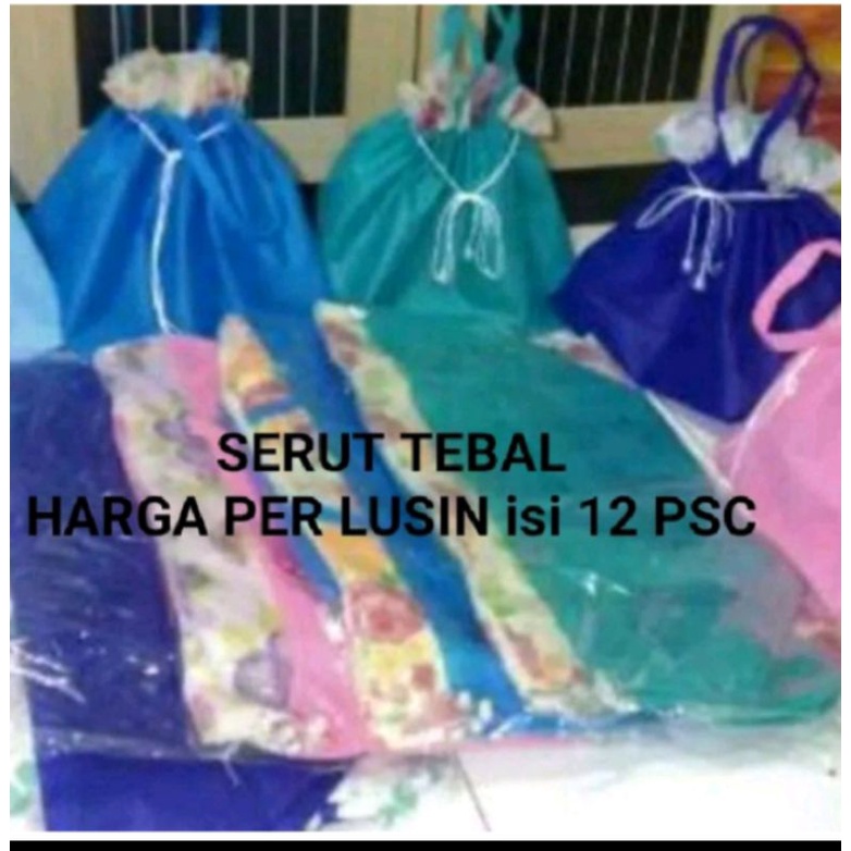 TAS HAJATAN SERUT TEBAL UK 22 HARGA PER LUSIN ISI 12 pcs