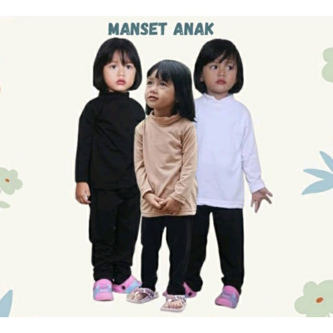 COD Terlaris!! MANSET ANAK Usia 4-15 Tahun | Baju Dalaman Anak | Manset Lengan Panjang Polos