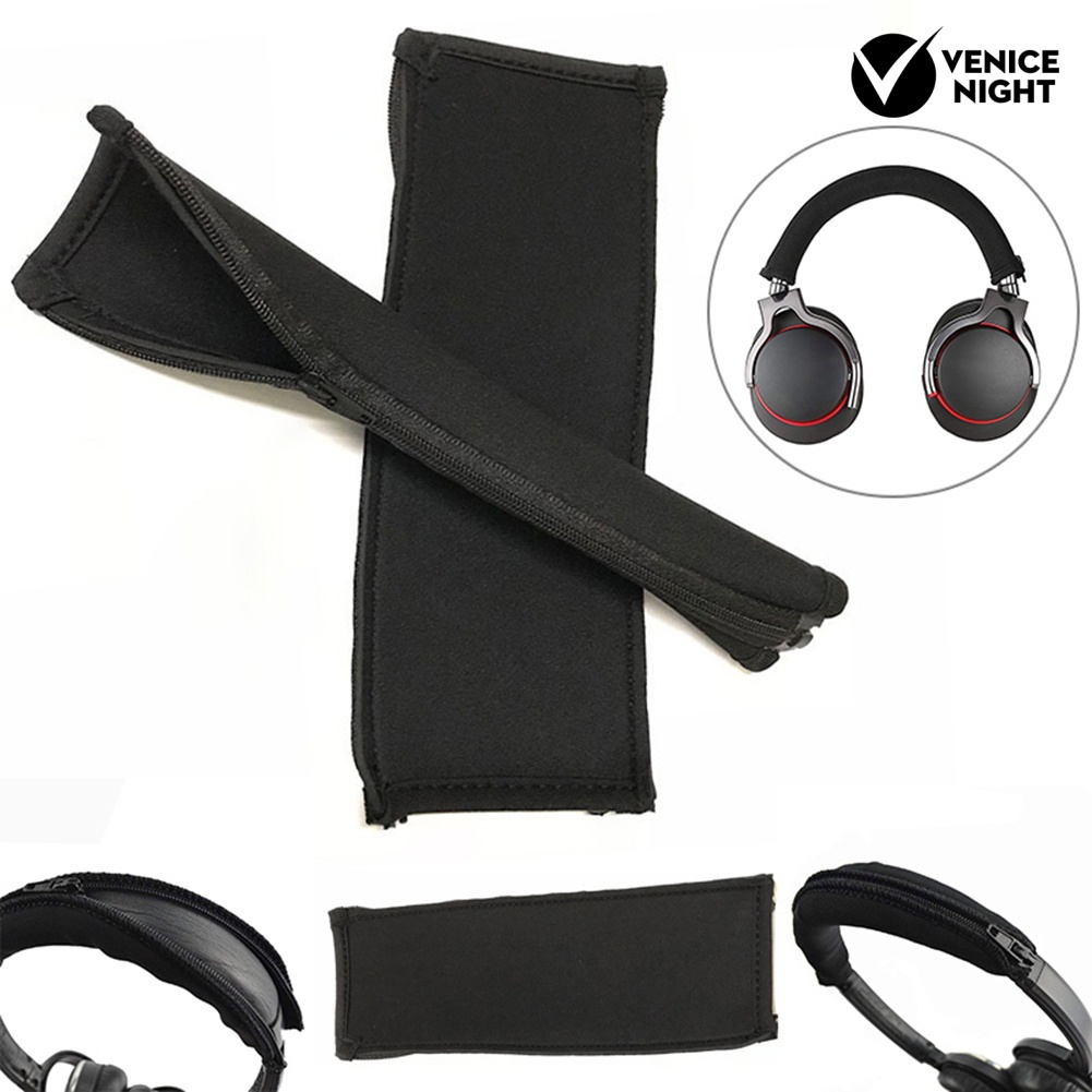 (VNEP) (Berkabel) Universal Ritsleting Headset Headphone Headband Cover Cushion Pad Penggantian Bagian