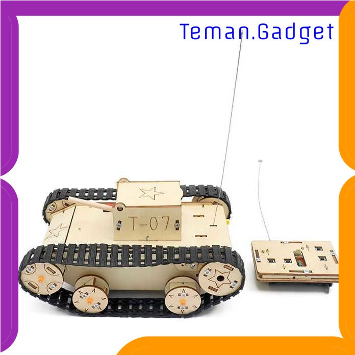 TG-MAN OCDAY Mainan Anak Tank Remote Control DIY Assembly Children Toy - C-37C