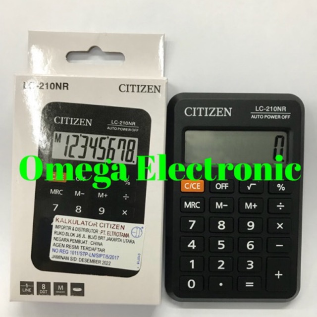 

ORIGINAL Citizen LC-210NR - Kalkulator Kantong Mini Calculator Pocket