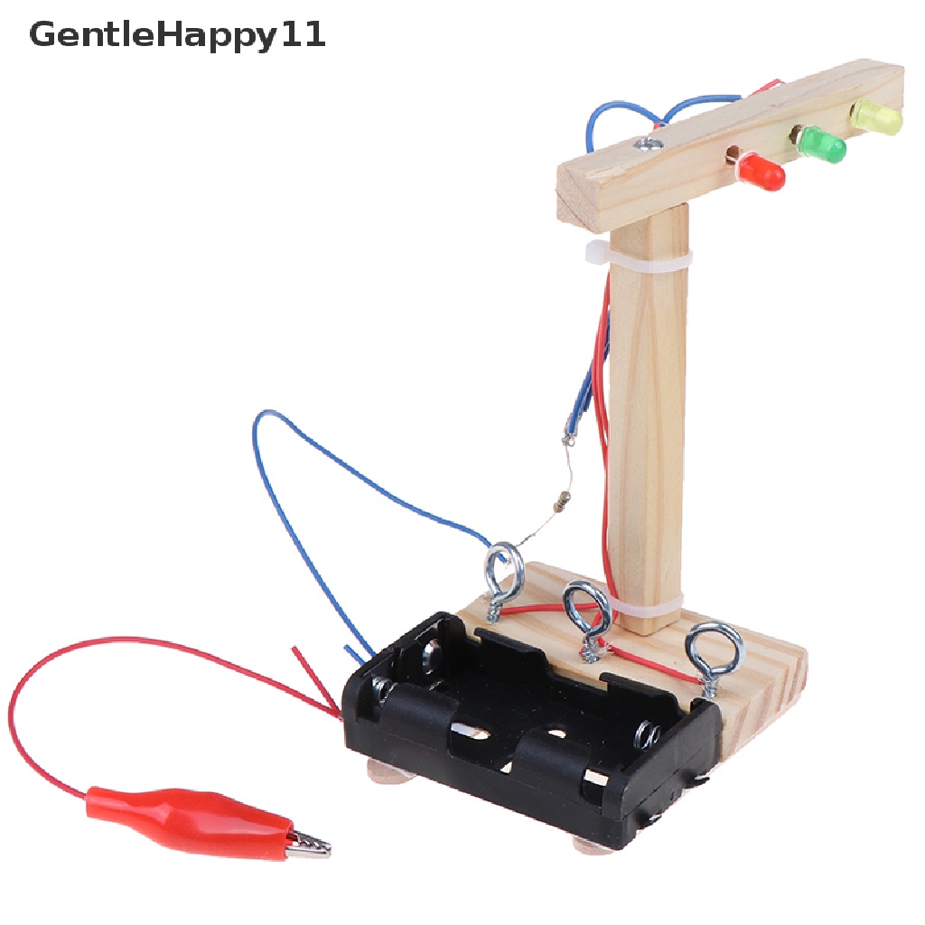 Gentlehappy Set Mainan Lampu Lalu Lintas Mini DIY Untuk Eksperimen Sains Anak