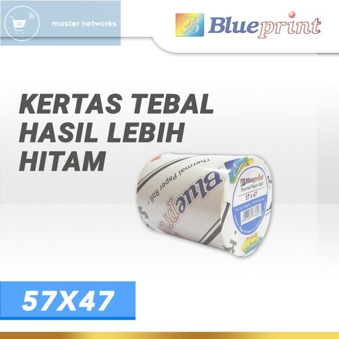 

Blueprint Kertas Termal 57x47 mm Thermal Paper Roll Kasir POS