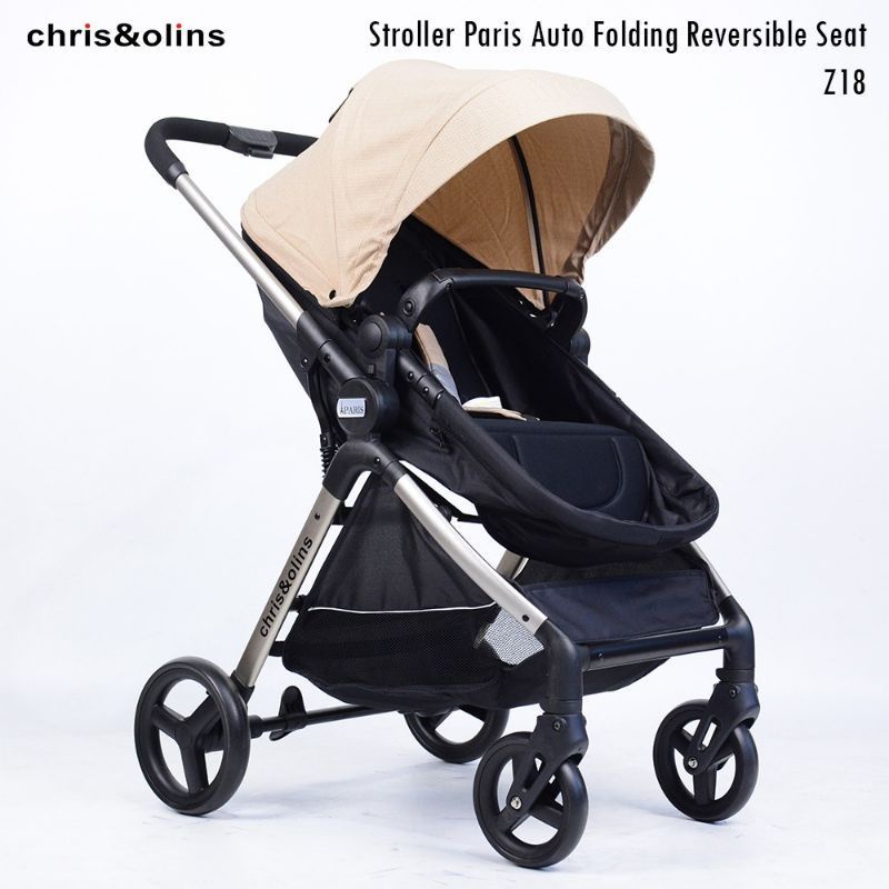 ChrisOlins Z18 Stroller Paris Auto Folding Reversible Seat