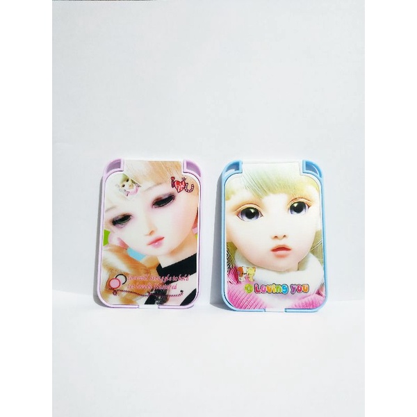 SC05 Cermin Lipat Kedip Hologram Girl Warna 9X7cm &quot;termasuk packing bubble&quot;