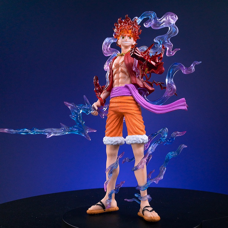 Mainan Action Figure Model Anime One Piece Luffy GEAR 5 Nika Sun God Ukuran 21CM Untuk Koleksi Anak