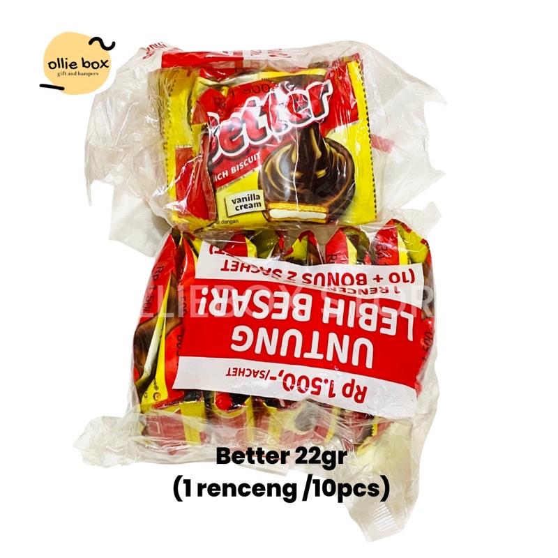 

Better Biskuit Renceng (1 pack isi 10 pcs) @22gr