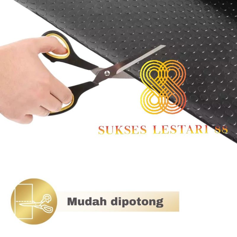 Karpet Anti Slip PVC COIN Mat Multiguna Alas Lantai Koin 50 x 120