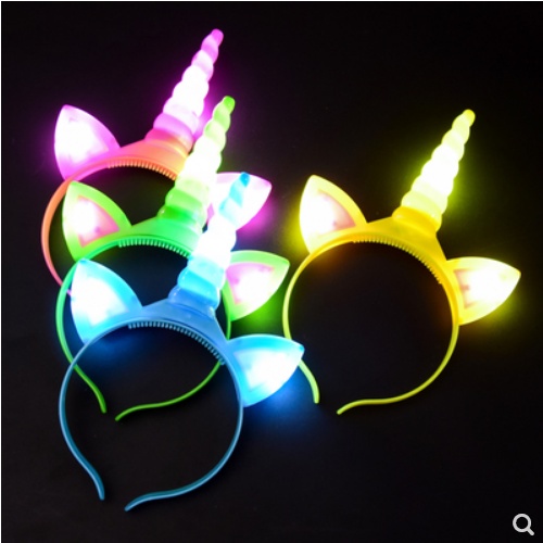 Bando Led Nyala Karakter Unicorn Anak