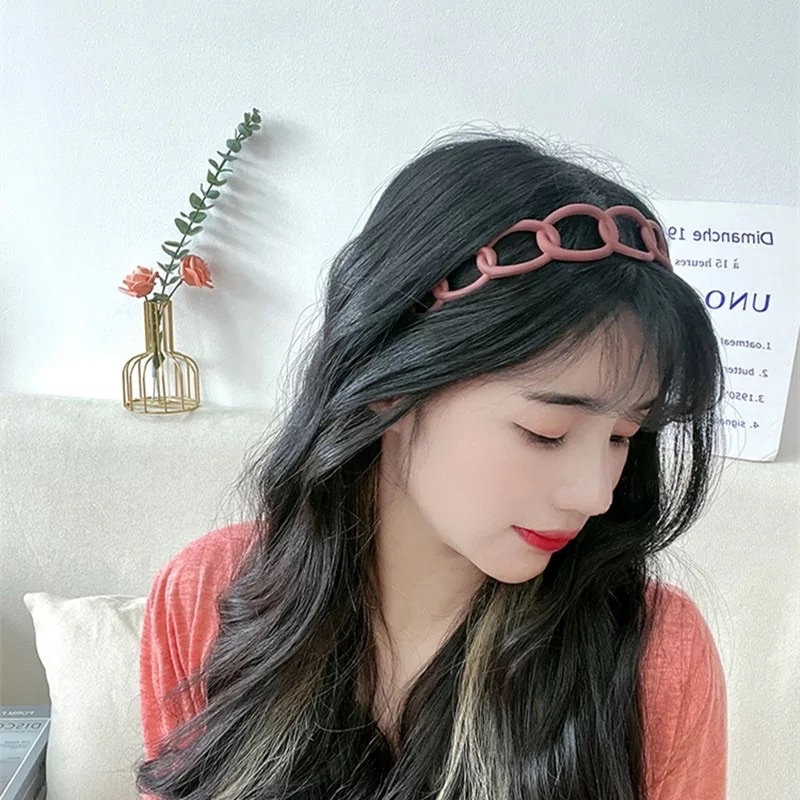 BANDO DOFF MOTIF RANTAI 2CM / BANDO DOFF KOREA / BANDO PREMIUM MATTE DOFF KOREA / BANDO KOREA WARNA DOFF