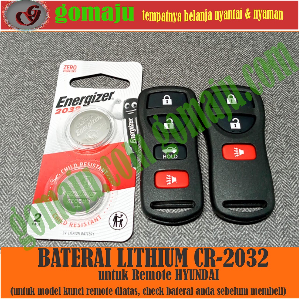 BATERAI CR-2032 UNTUK REMOTE NISSAN BATTERY KUNCI NISSAN GRAND LIVINA