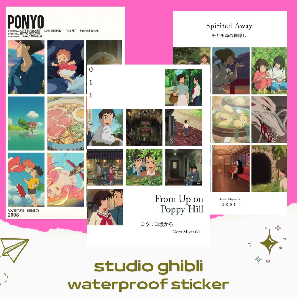 

STUDIO GHIBLI STICKER ANIME FILM MOVIE ANTI AIR ISI 20 BUAH UNTUK LAPTOP HP JOURNAL NOTEBOOK