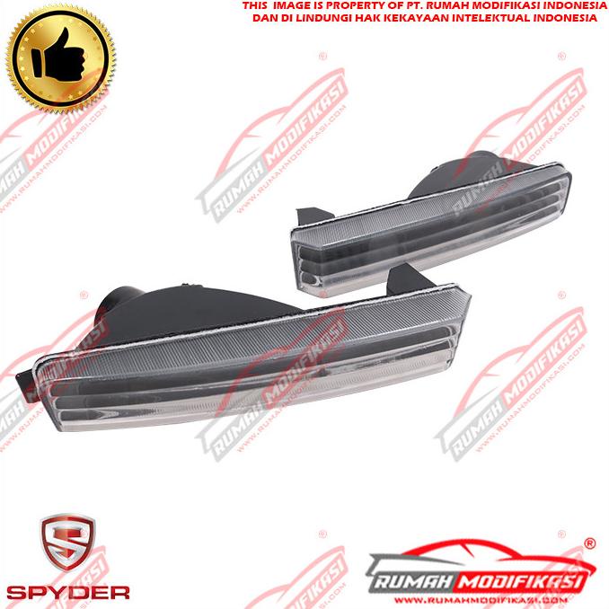 Front Bumper Lamp - Honda Accord Maestro 1990-1991 - Crystal - Black