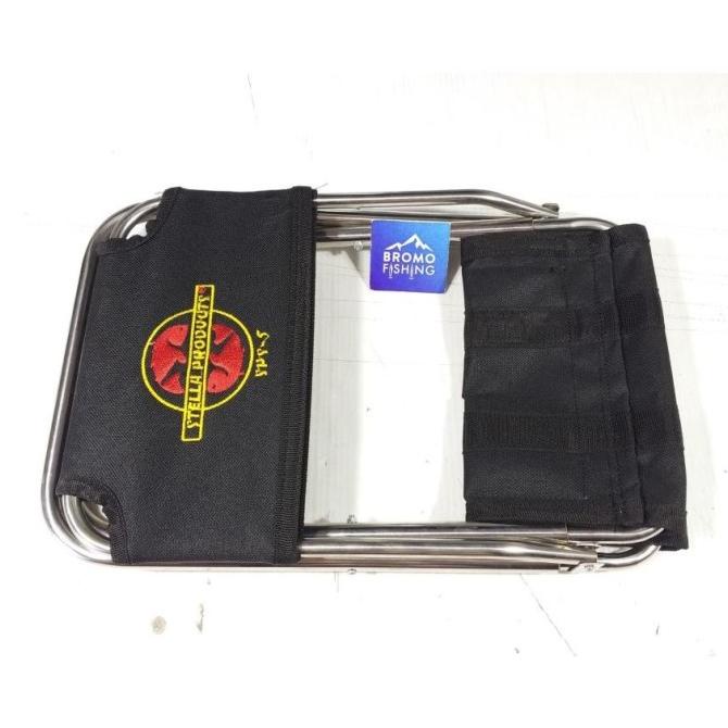 Kursi Lipat STELLA Stainless Steel Micro / stenlis mancing ORI