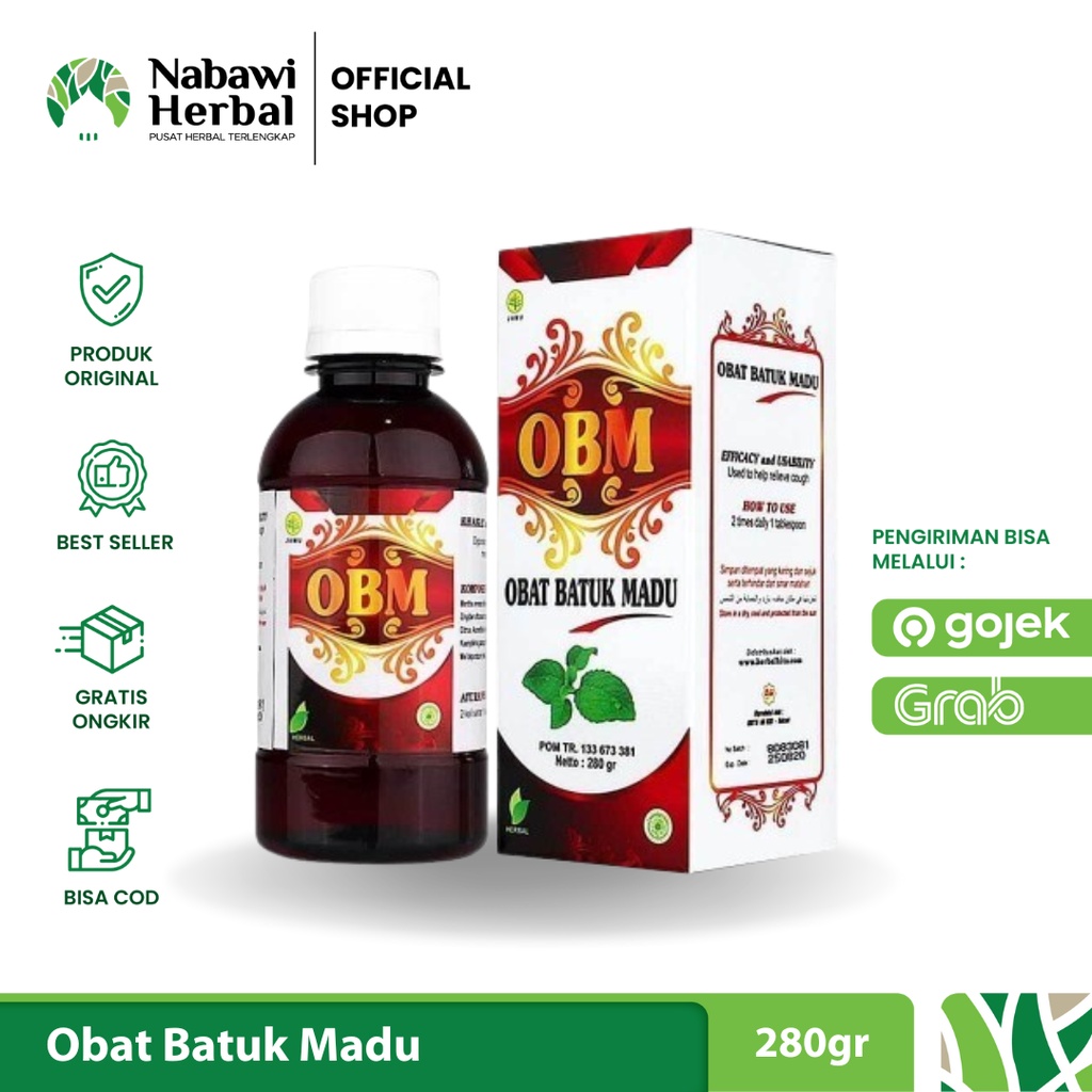 OBM - Obat Batuk Madu Plus Gamat OBM 280gr