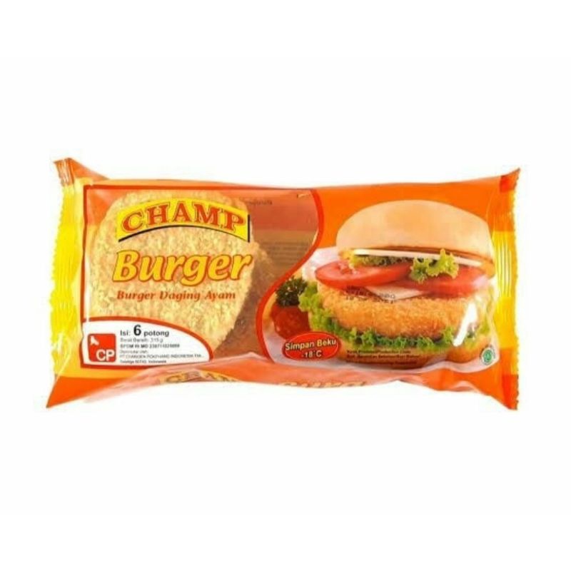 

Champ Burger Daging Ayam 315gr Chicken Burger