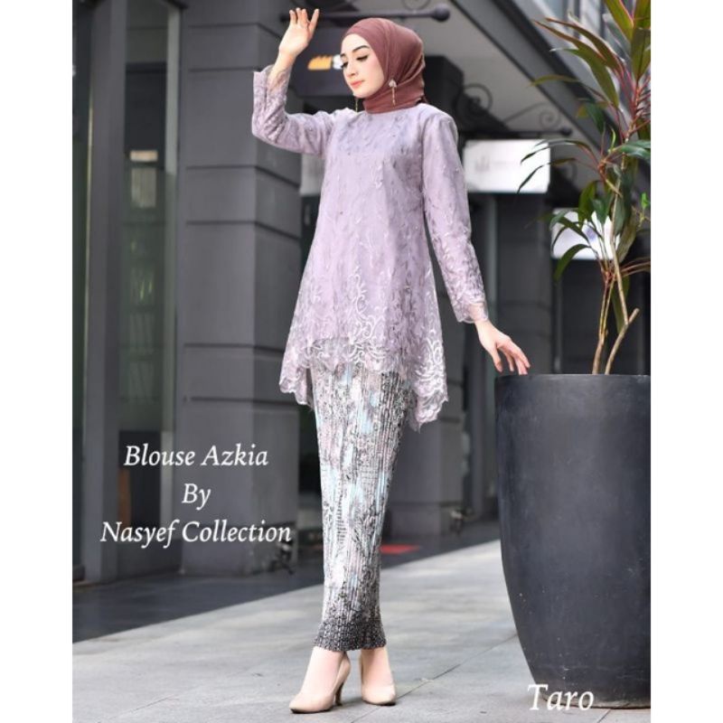 Melia Kebaya / Kebaya Blouse Azkia Terbaru / Set Kebaya Modern / Set Kebaya Pesta