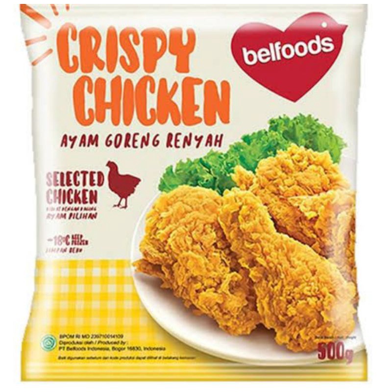 

Frozen Crispy Chicken Belfoods isi 500gr, ready Original & Pedaaaz