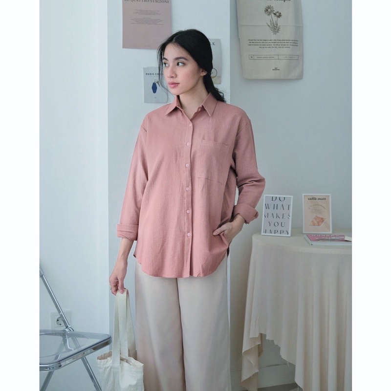 Aps.clo ~ Luna Shirt | Kemeja Panjang Wanita