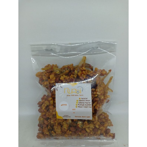 

NUABI Kering Tempe Teri Oreg Tempe Pakai Teri 100 Gram