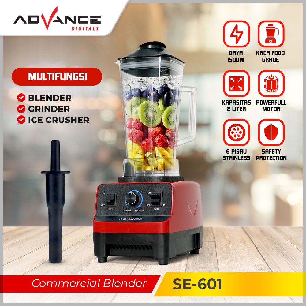 ADVANCE Grinding Blender SE-601 2L Pemecah Dinding Multifungsi Juicer Pemecah Dinding Pembuat Susu Kedelai