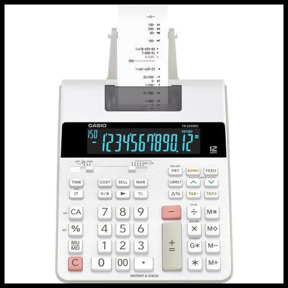 

Casio Fr-2650Rc Kalkulator Printing / 2650 Rc Calculator Print