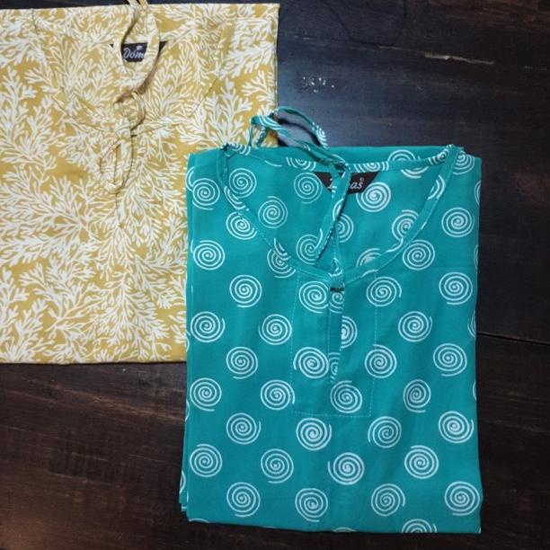 Daster batik mini Tanpa lengan