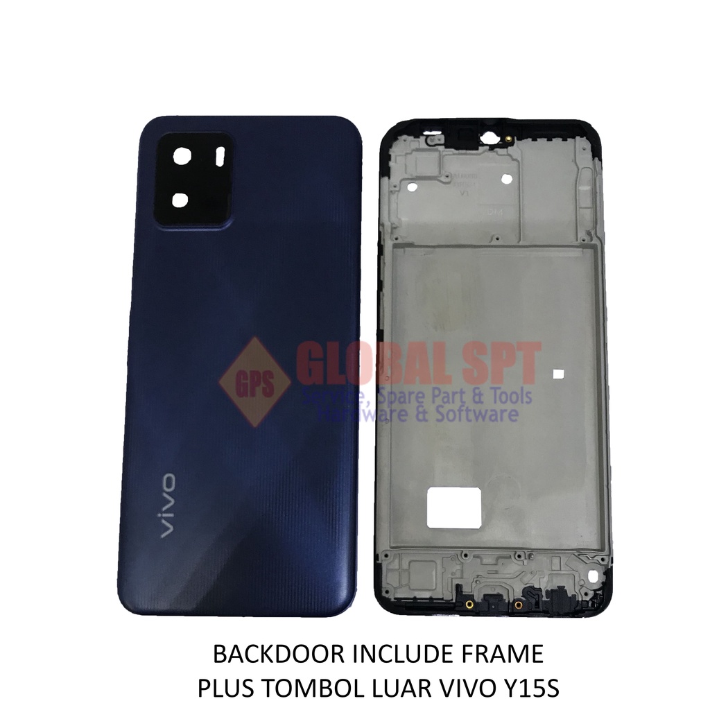 BACKDOOR VIVO Y15S INCLUDE FRAME / BACK COVER / TUTUP BELAKANG