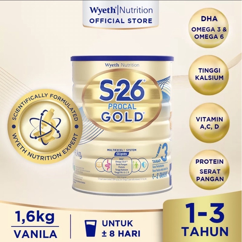 S26 S-26 PROCAL GOLD tahap 3 1.6kg