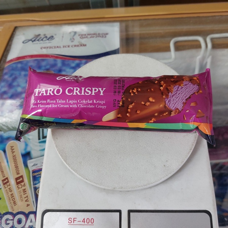 

Es Krim Aice Taro Crispy Khusus Instan - 1 Buah