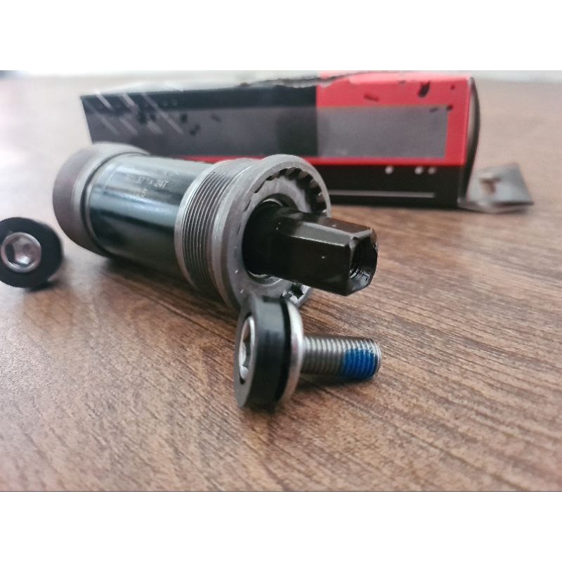 BB BOTTOM BRACKET BEARING AS TENGAH NECO PANJANG 113.5MM LEBAR 113.5 MM MODEL CRANK KOTAK SQUARE
