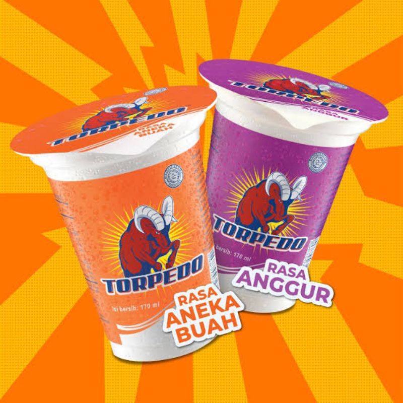 Torpedo Rasa Aneka Buah Minuman Energi Per Cup - Minuman Cup