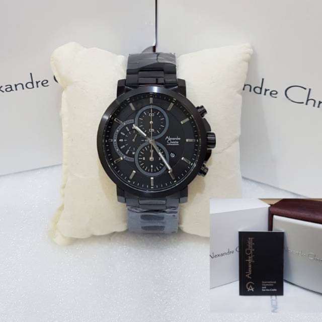 Jam Alexander Christie pria 6350 crono aktif original garansi resmi 1 tahun free box