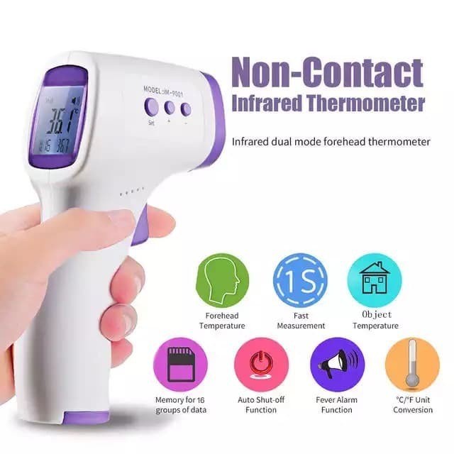 Term Aiqura Ad801 Body Infrared Thermometer Non Contact Thermo Gun Anak