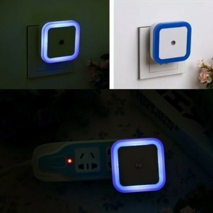 (COD)LAMPU TIDUR SENSOR CAHAYA AUTO NYALA  LAMPU KAMAR TIDUR MODEL SEGI