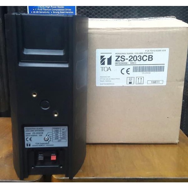COLUMN SPEAKER TOA ZS 203 / ZS 203cb 20 WATT ORIGINAL