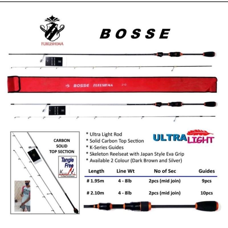 Joran UL carbon solid Fukushima Bosse