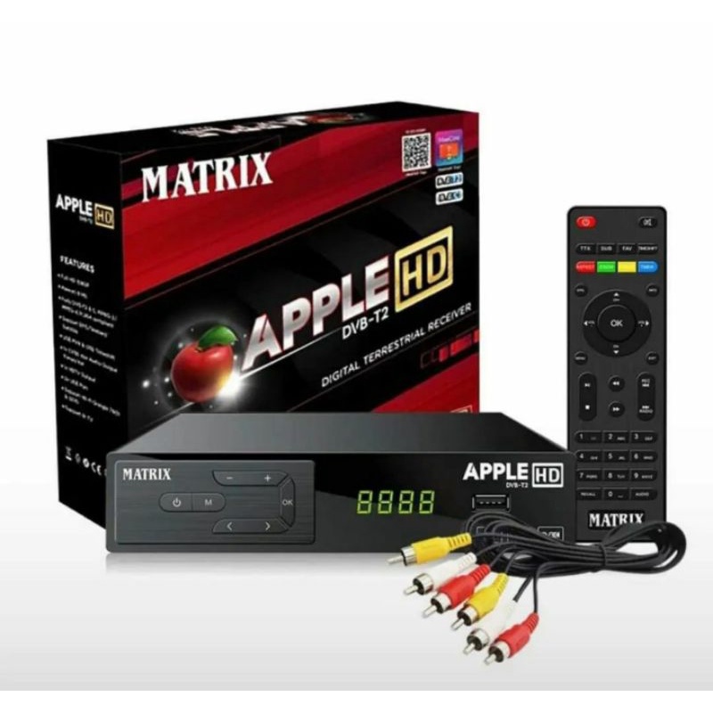 Jual Stb Matrix Apple Hd Merah Dongle Wifi Matrix Dvbt Shopee Indonesia