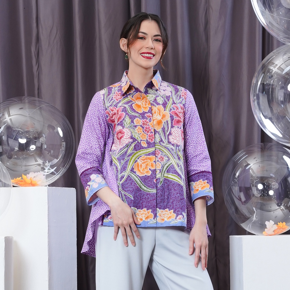 NONA RARA - Orika Sebelas Encim T1862, Baju Batik Kasual Modern