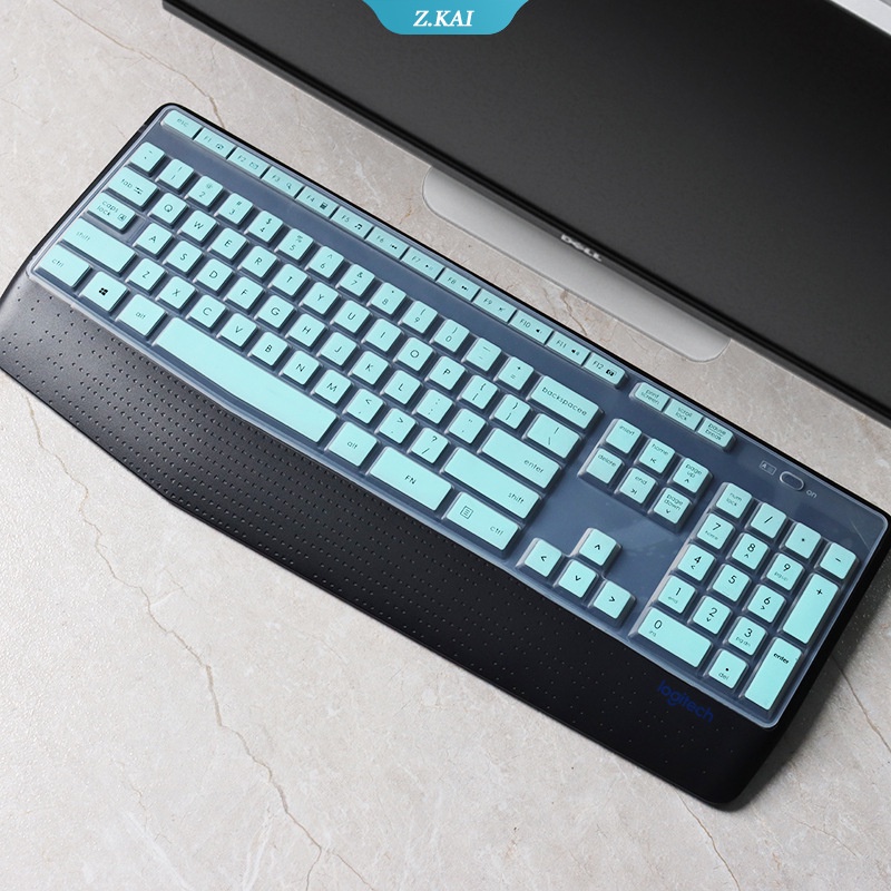 Logitech MK345 K345 cover Pelindung keyboard desktop Bahan Silikon Anti Air / Debu