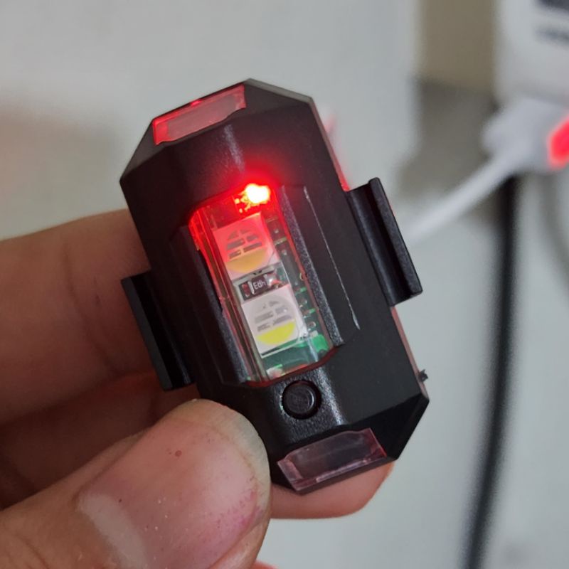 Lampu Pesawat Flash ( KEDIP ) Warna-Warni ( RGB ) Serbaguna Bisa Ditempel Ke Drone Motor Mobil Dll