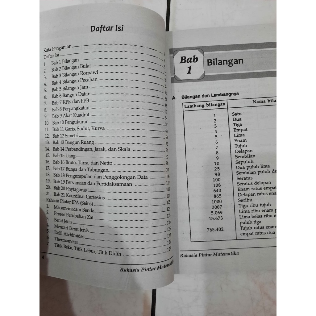 Buku Rahasia Pintar Matematika &amp; IPA (Sains) Untuk SD Kelas 3 4 5 6 - PNG - TBS