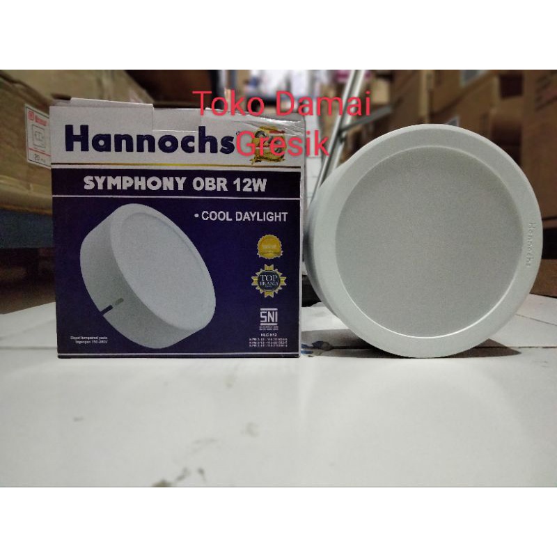 Hannochs symphony Outbow 12 watt led downlight OBR lampu plafon cool daylight