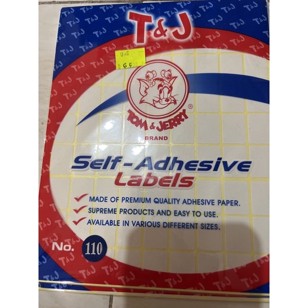 

Labels stiker no 110 Tom & Jerry brand