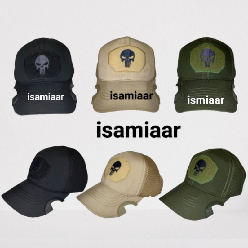 TOPI TACTICAL PUNISHER /HITAM /HIJAU/ KREM