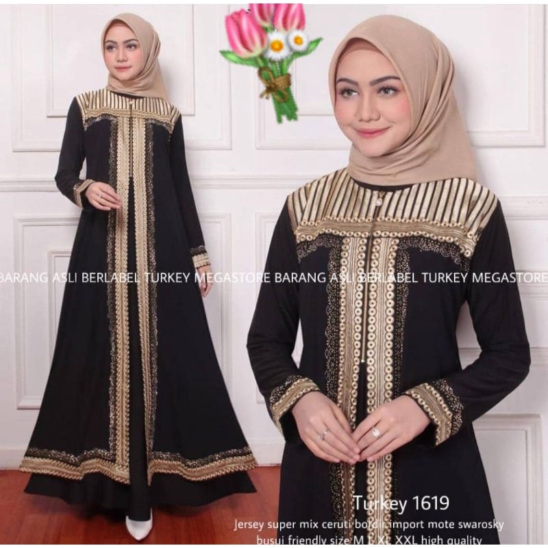 Termurah Dress Turkey Arabian Gamis Muslim