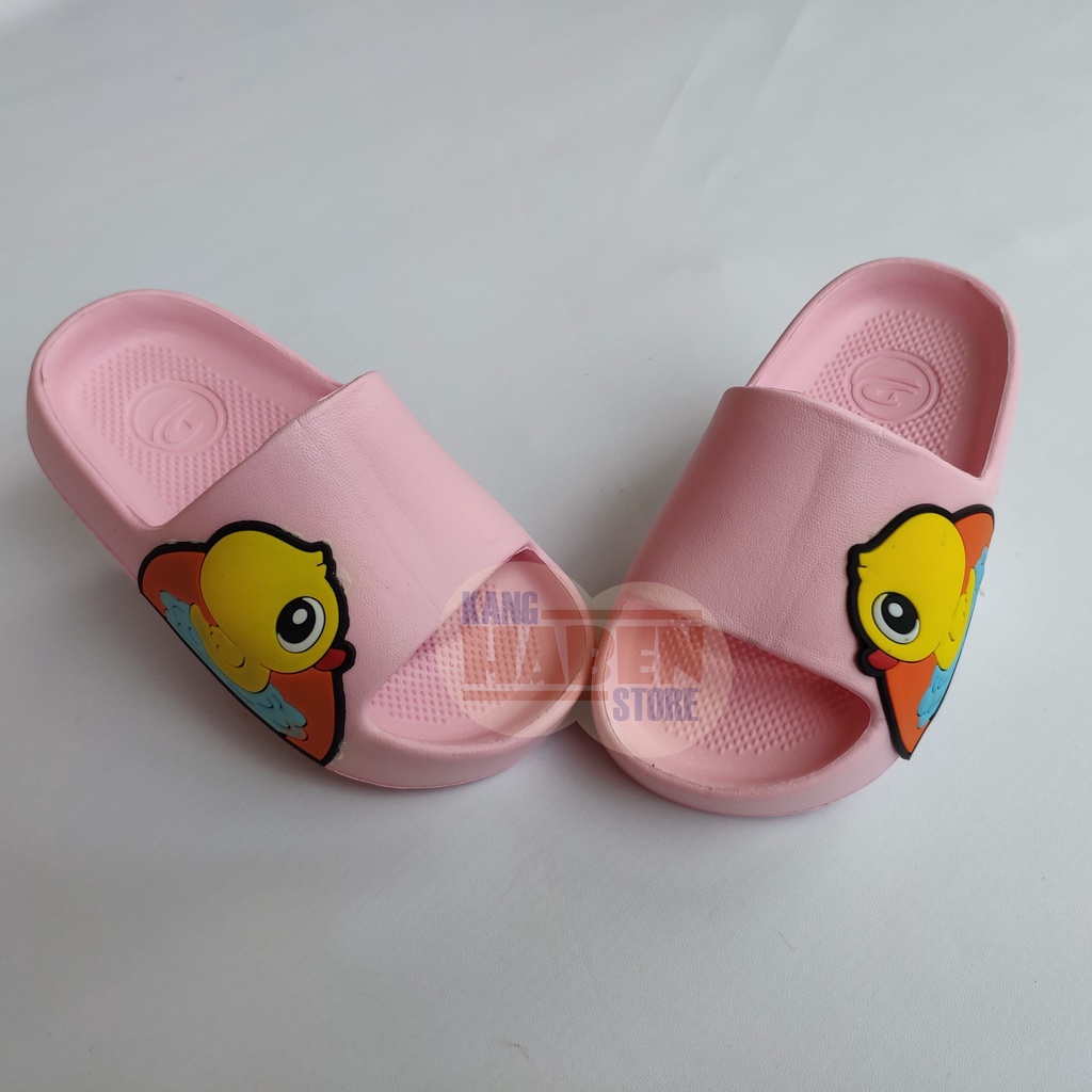 Sandal slop anak Cewek Cowok karakter bebek lucu ringan dan nyaman dipakai 386D DUCK