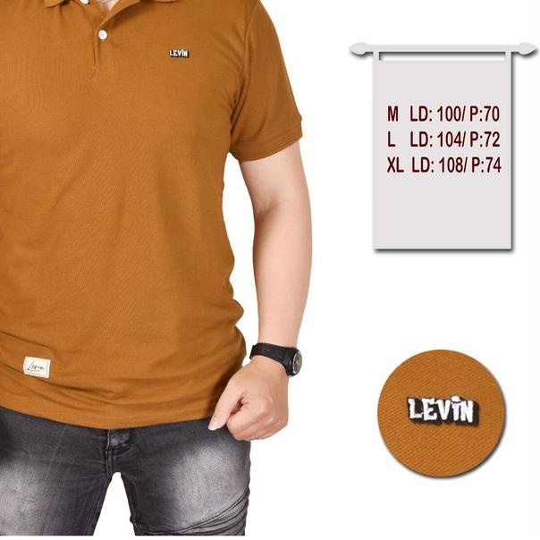 Otsuka Polo Shirt Pria Lengan Pendek Pria Kerah Polos | Kaos Polos - Orange, M