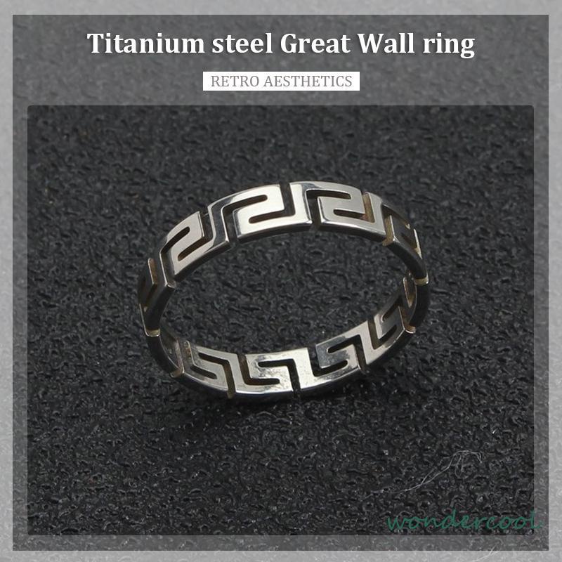 Cincin Pola Zuma Cincin Pola Silver Aesthetic Ring Cincin Aesthetic Cincin Estetik Cincin Titanium Cincin Pria Cincin Wanita-Won