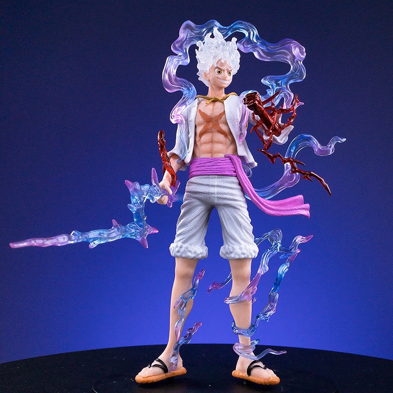 Mainan Action Figure Model Anime One Piece Luffy GEAR 5 Nika Sun God Ukuran 21CM Untuk Koleksi Anak